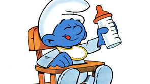 dibujos bebes pitufos para imprimir