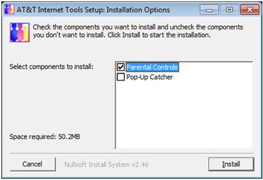 can't uninstall AT&T Pop-Up Catcher