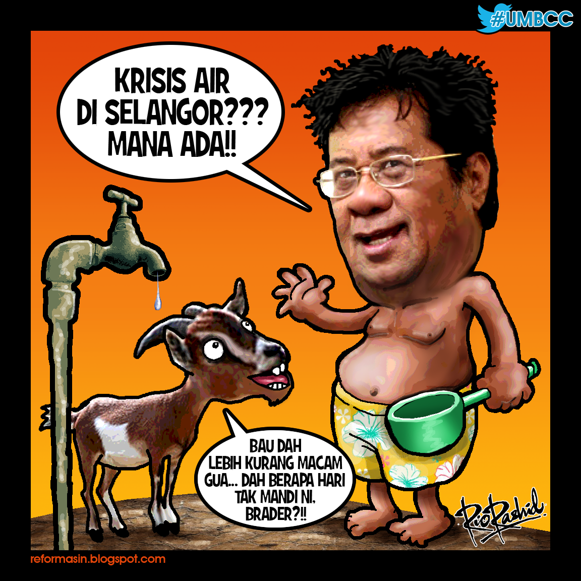 Reformasin Satira Politikus Krisis Air Selangor Akan Hancur Jika Terus Di Bawah Pemerintahan Khalid Gagap Pr