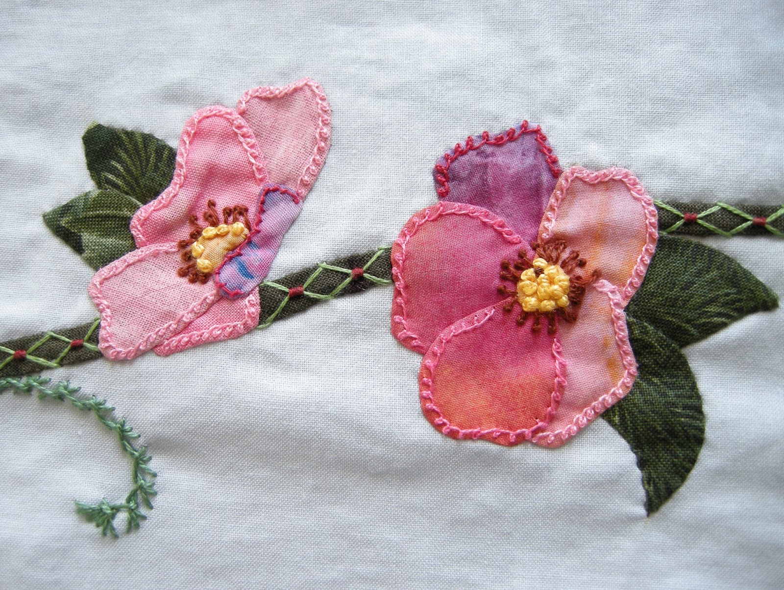 Queenie's Needlework WIPW Roses