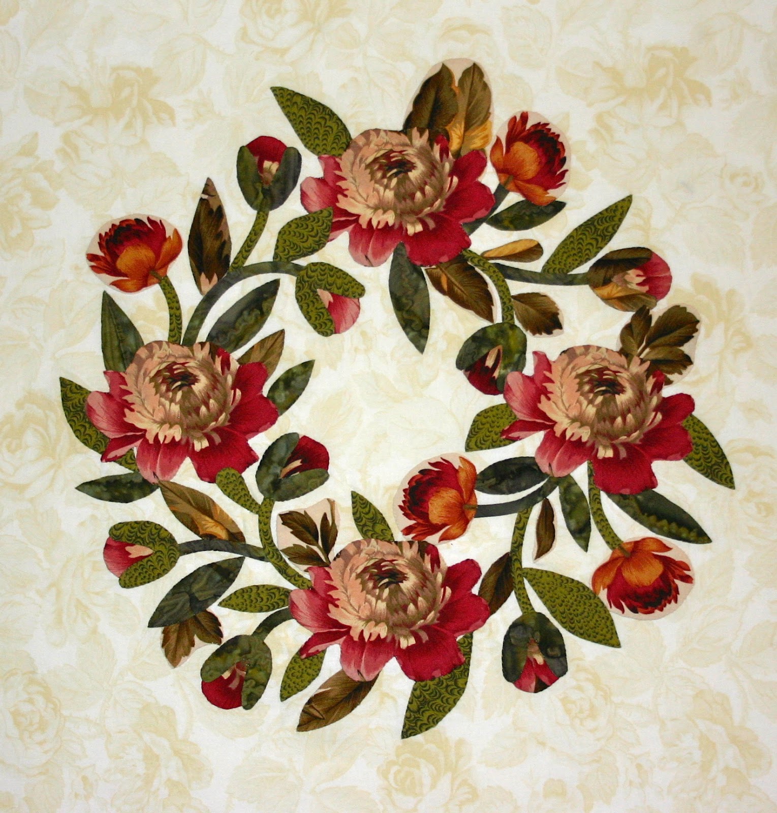 Baltimore Garden Quilts Cynthia in Texas Broderie Perse Applique