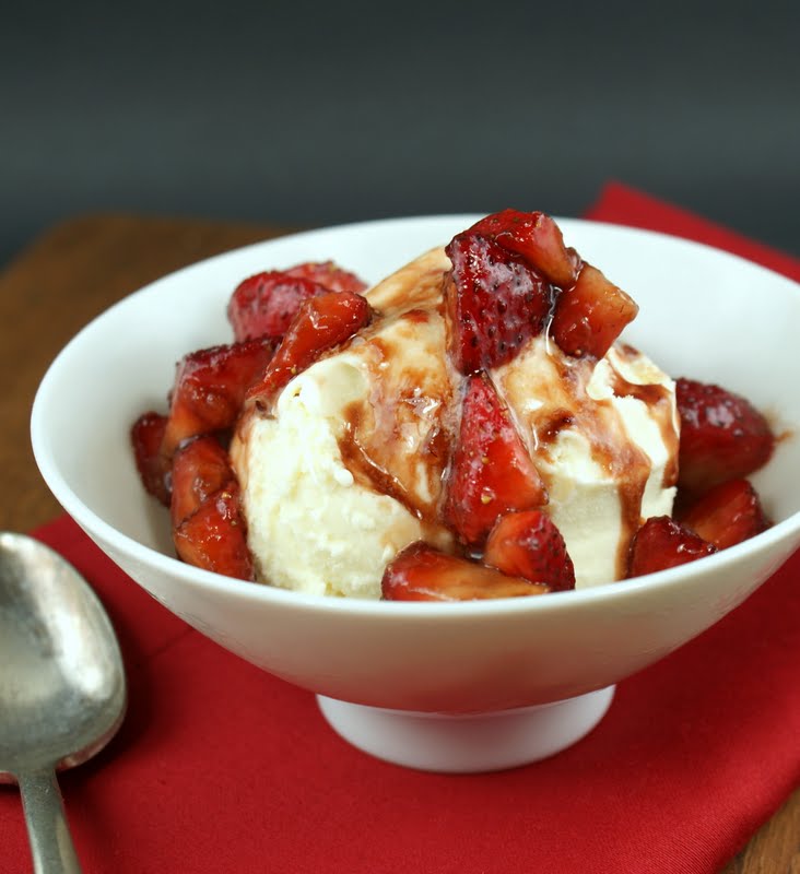Authentic Suburban Gourmet Balsamic Macerated Strawberry Sundae