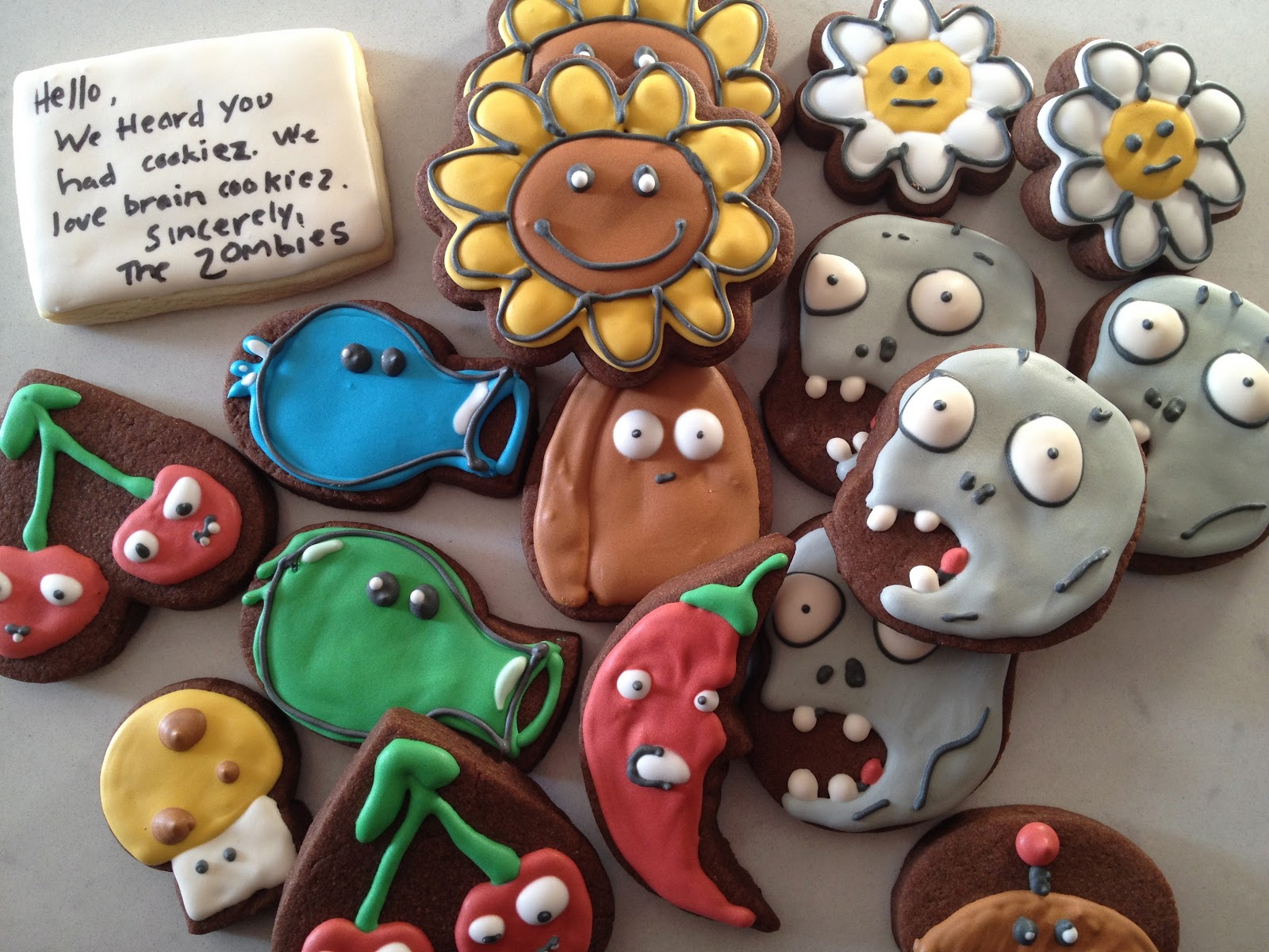 Rolling in the Sweets Plants vs Zombies Cookies