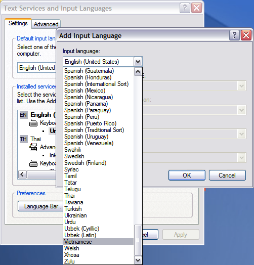 Tutorial Setup Vietnamese Keyboard for Windows XP