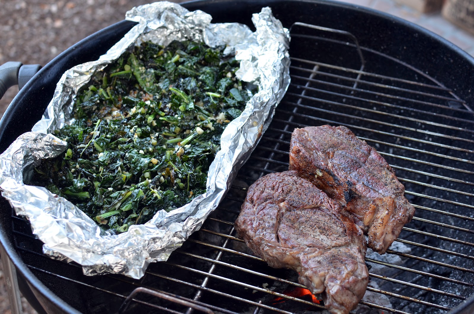 Jes' CrossFit Blog Crispy Caramelized Grilled Kale