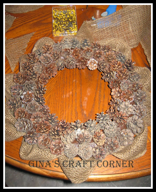 Pinecone Wreath-Gina's Craft Corner