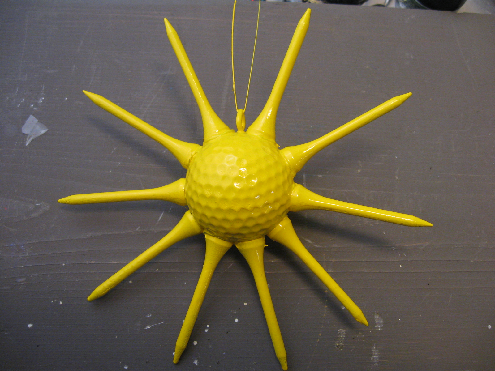 Craft Klatch ® Golf Ball Sun Craft Tutorial Great Recycling Craft