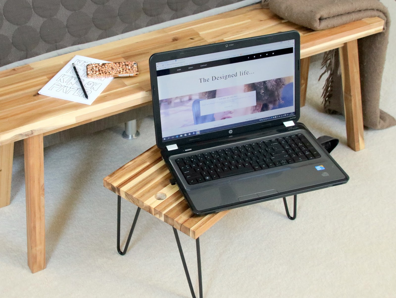 Slow weekends & Ikea Skogsta hack The Designed life...