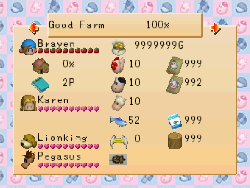 Cara menggunakan cheat engine harvest moon back to nature insfecol