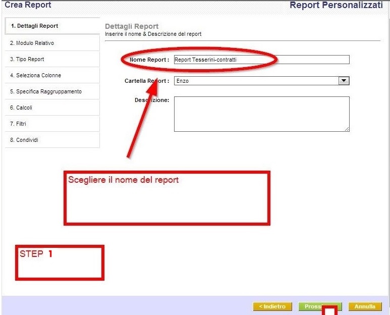 Come creare un report in vTiger CRM – Tutorial – Evolutivo