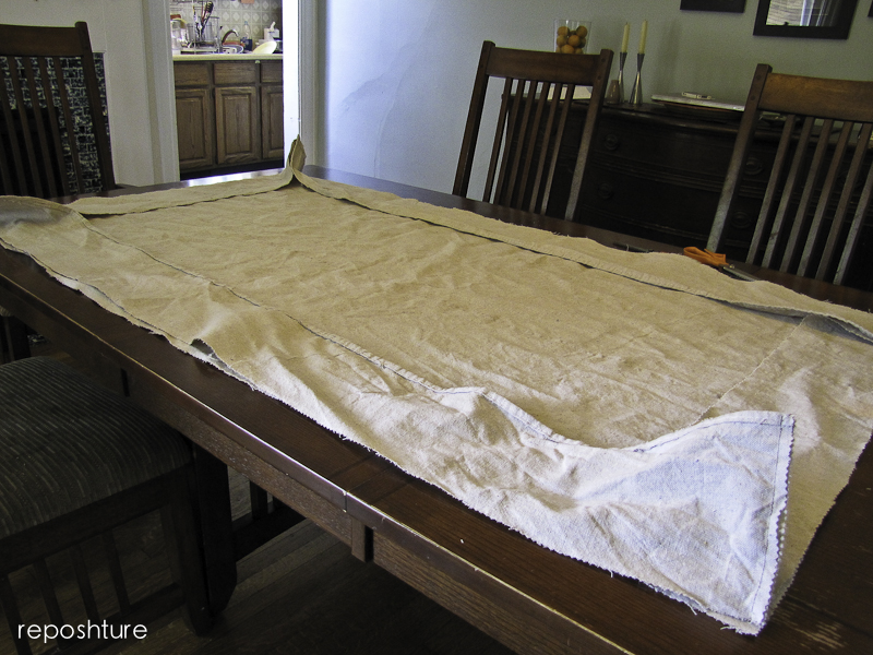 Reposhture Studio How to make an easy, elastic cushion cover