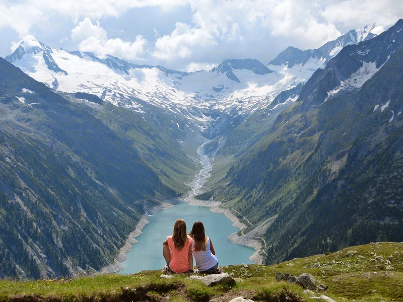 A Wonderful Hike along the Schlegeis Lake in Tyrol, Austria A Wonderful Hike along the Schlegeis Lake in Tyrol, Austria