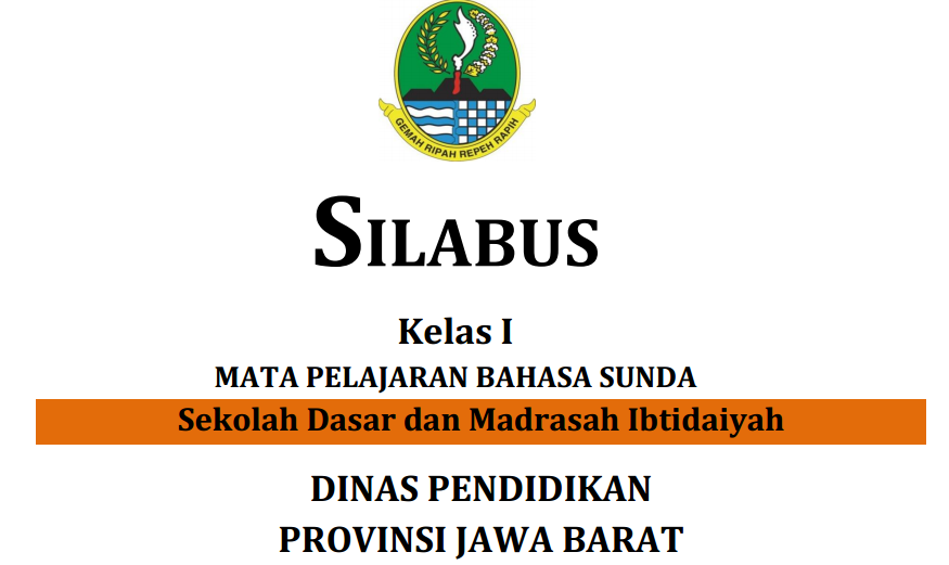 Download Silabus Bahasa Sunda SD/SMP/SMA/SMK terbaru