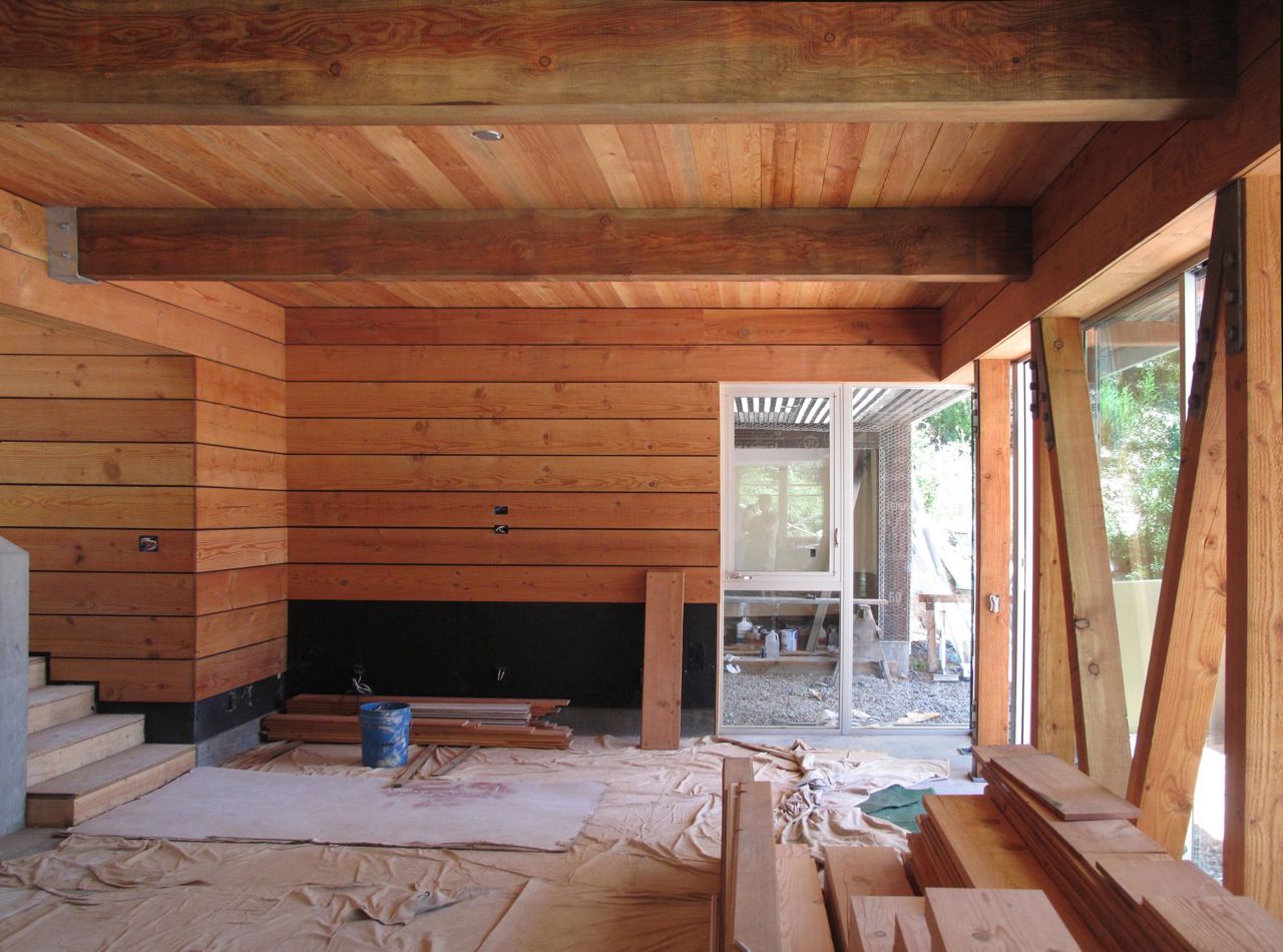 Posts and Reflections Using Wood Milled On Site