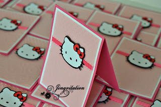 Hello Kitty Pink Invitation