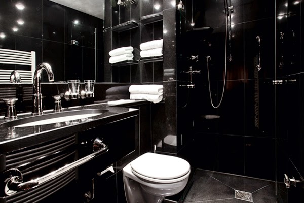 Baños grises pequenos ~ dikidu.com