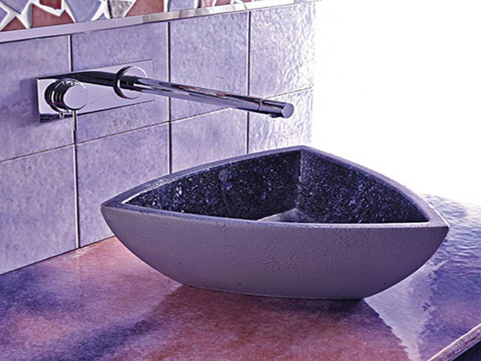 Bathroom Shower Panel: Black Purple Bathroom Sink