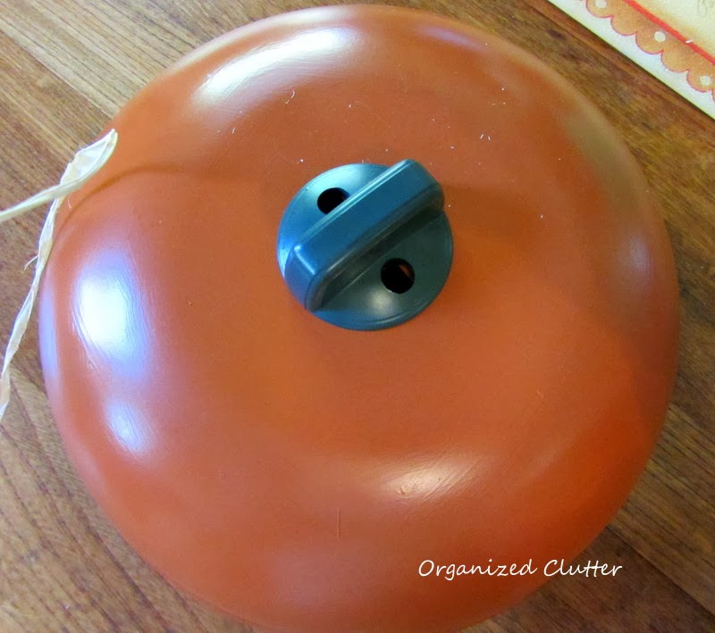 Vintage Bun Warmer Repurposed As A Pumpkin Organized Clutter