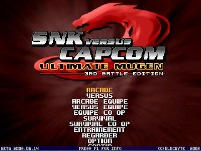 SNK Vs Capcom Millenium Edition,pc games,pc fighting games, kof games,street figher games