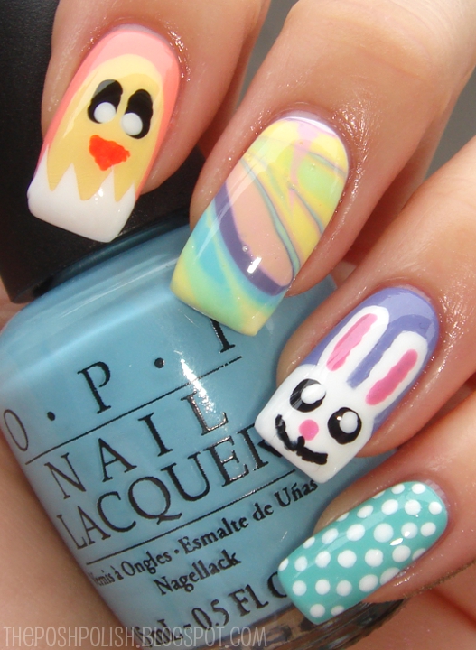 The Posh Polish Easter Nails
