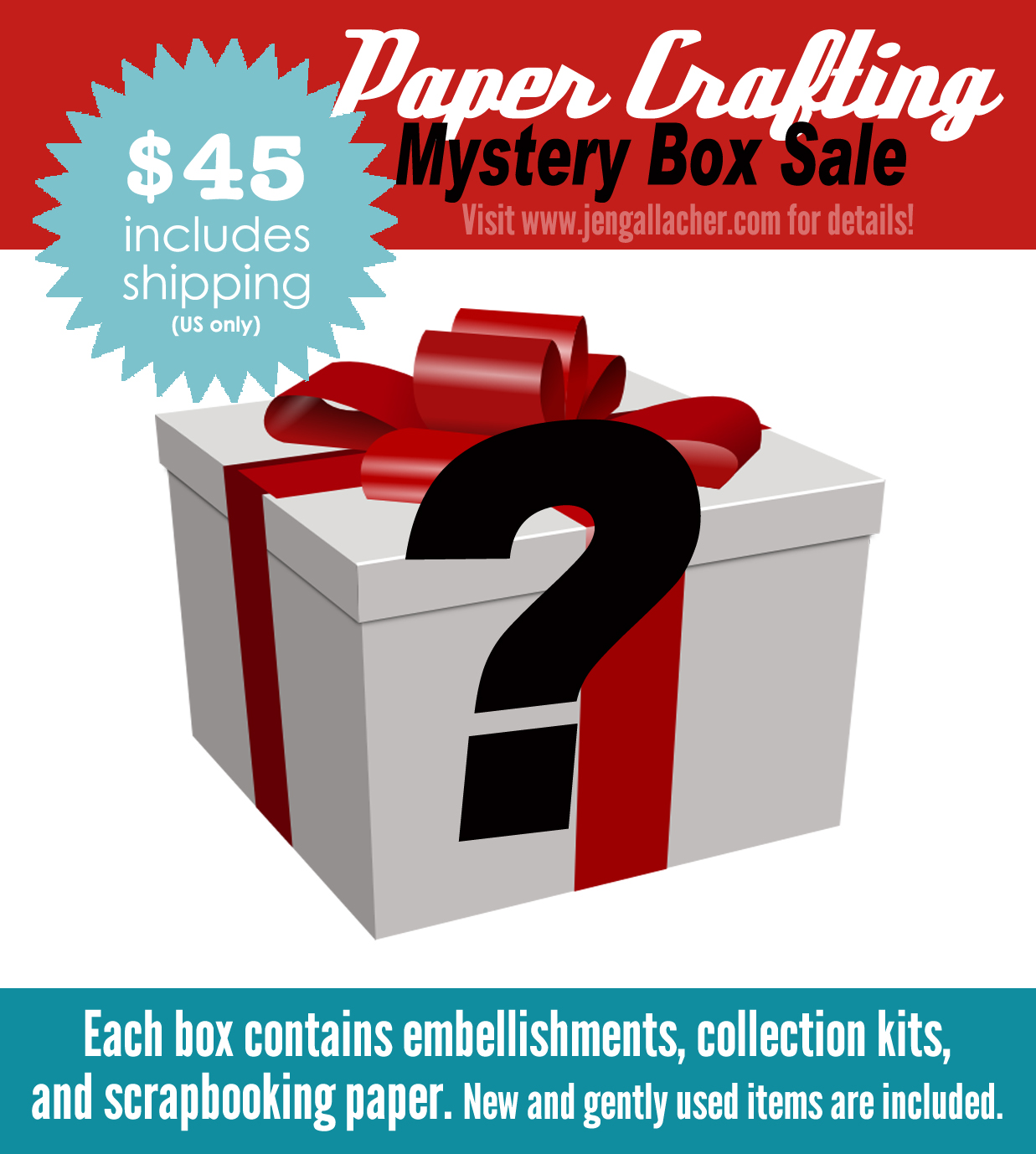 Scrapbooking Mystery Boxes for Sale! Jen Gallacher