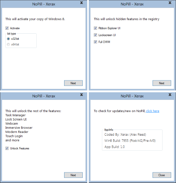 Windows 8 Activator 32/64 bit % Working Download of windows 8 activator
