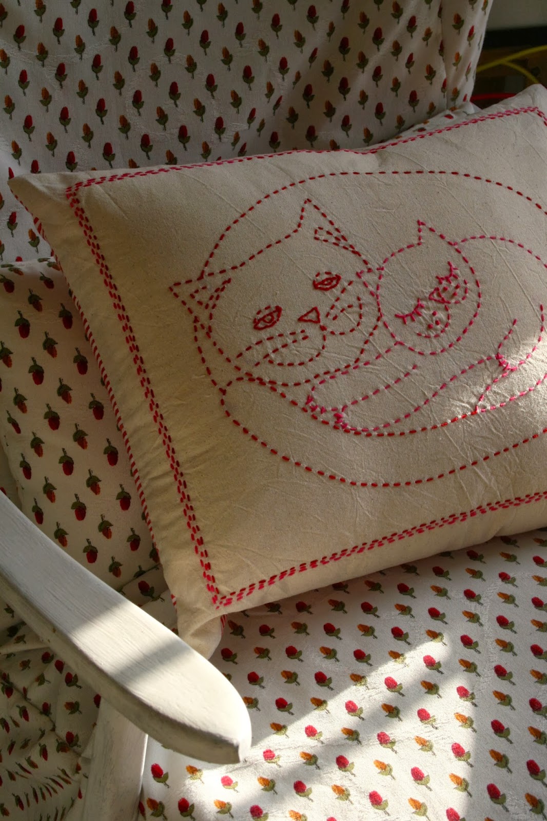 Hand stitched pillows