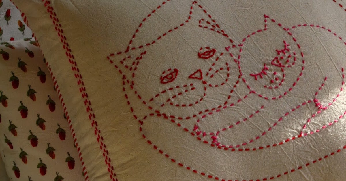 Hand stitched pillows