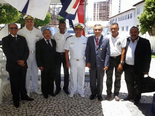 O PRESIDENTE DA FEPESE NA SOLENIDADE NA CAPITANIA DOS PORTOS DE SERGIPE