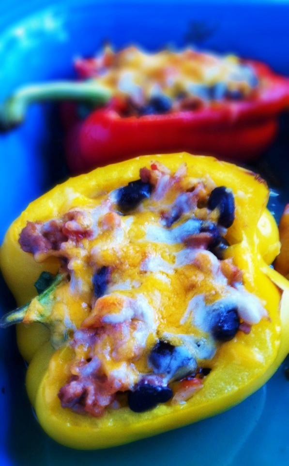 Operation Lunch Box Day 27 Roasted Stuffed Peppers