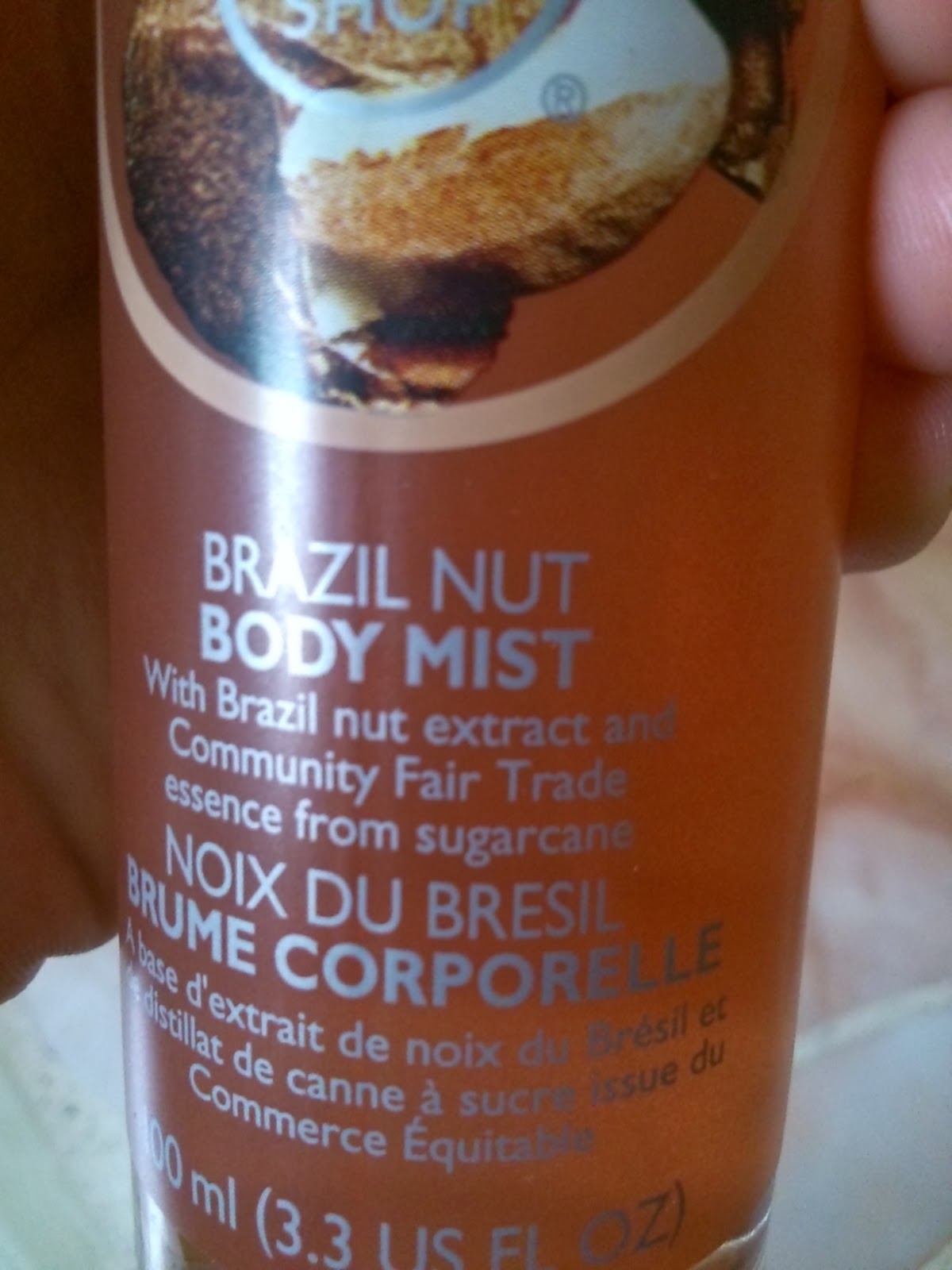 Dear Beauty Diary... The Body Shop Brazil Nut Body Mist review