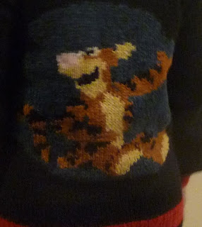 sweter z Tygryskiem sweter na drutach Disney