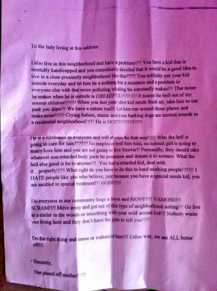 Letter to family with severely autistic child - It Is Illegal To Feed The Homeless In Cities All Over The United States