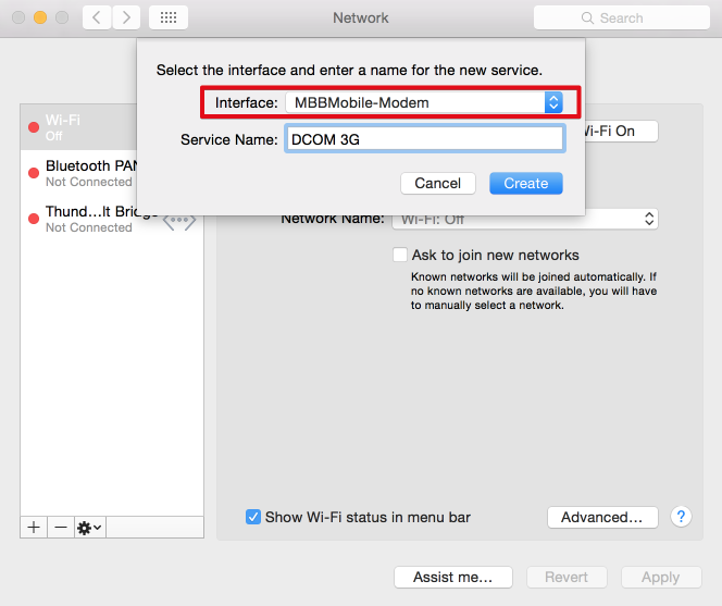 Cấu hình interface vừa tạo