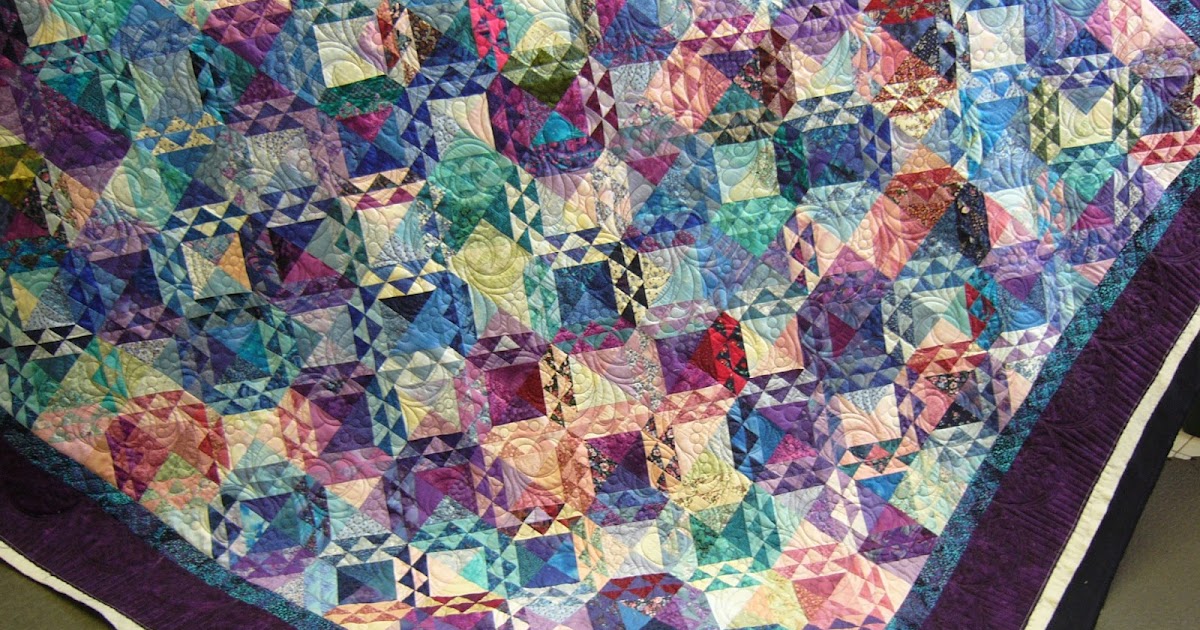 caledonia quilter Ocean Waves Quilt with SemiCustom Quilting