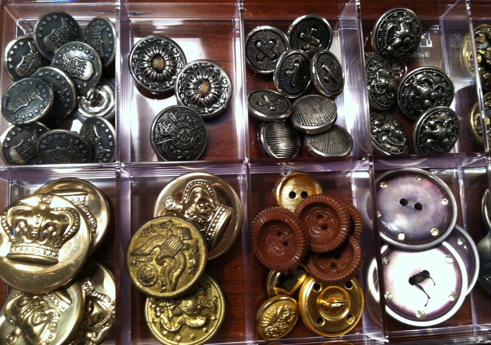 My studio Part 3. Button Storage - The Daily Marker