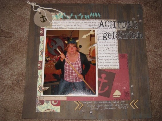 Papiertantchen Achtung Gefahrlich