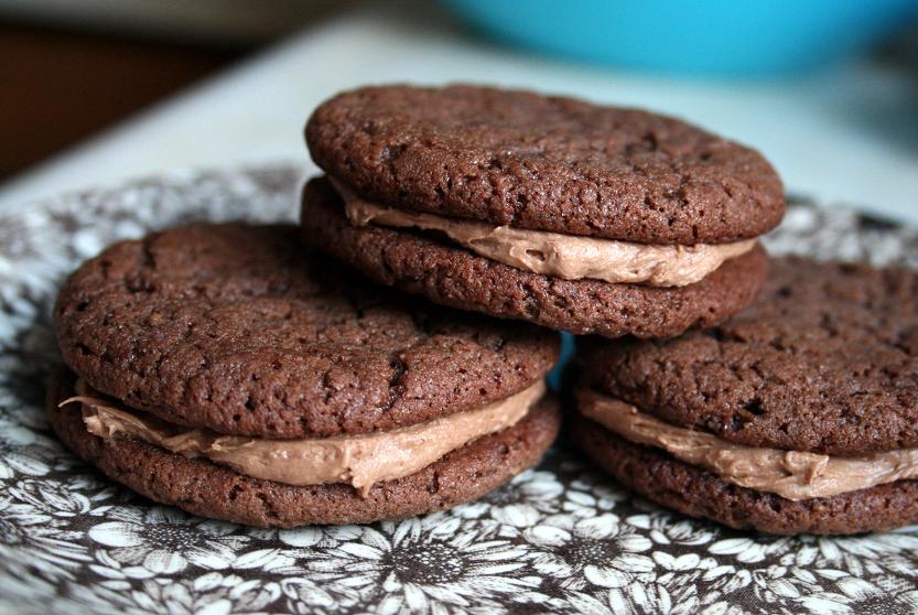 carly's comfort zone chocolate malt sandwich cookies