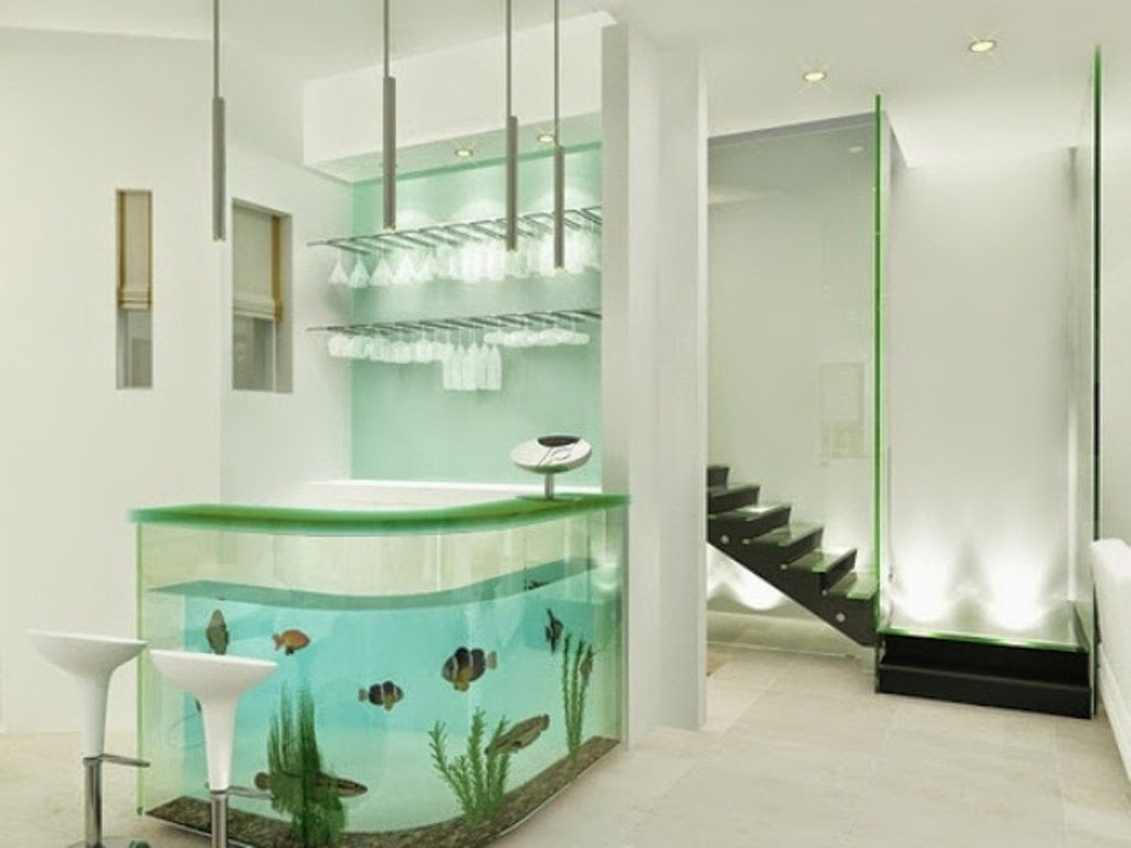 Not for boring: decoración con peceras!
