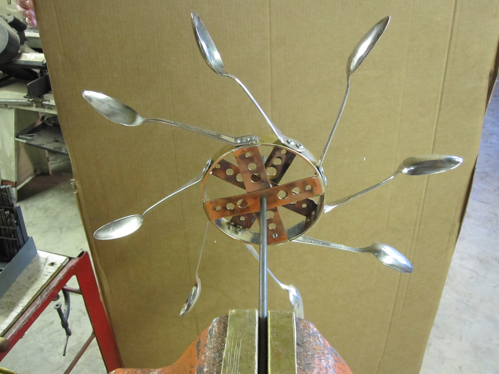 Fox On The Run Meanderings... Kit's Working On Some Wind Spinners...