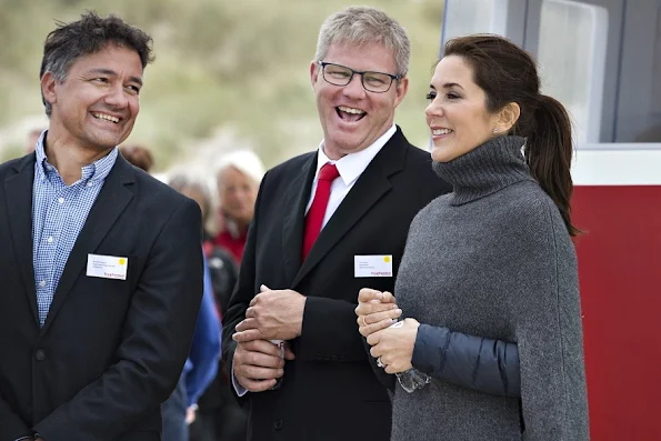 Crown Princess Mary of Denmark, as patron of the Danish Swimming Federation, participated in the inauguration of the new Life-Saving Post at the Tversted Strand