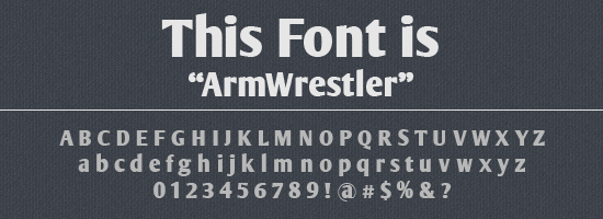 Armwrestler Font Armwrestler Font