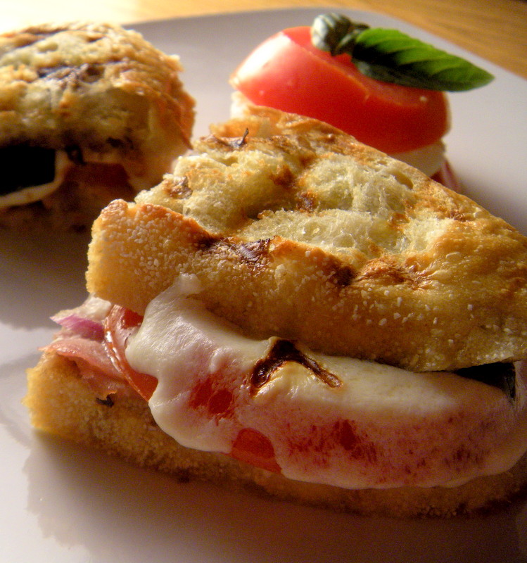 Our First Panini Prosciutto, Mozzarella, Tomato and Basil 365 Days