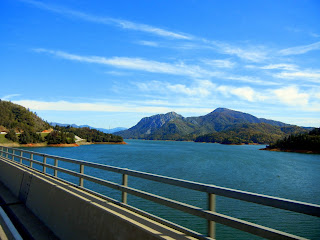 View of Shasta Lake from I-5