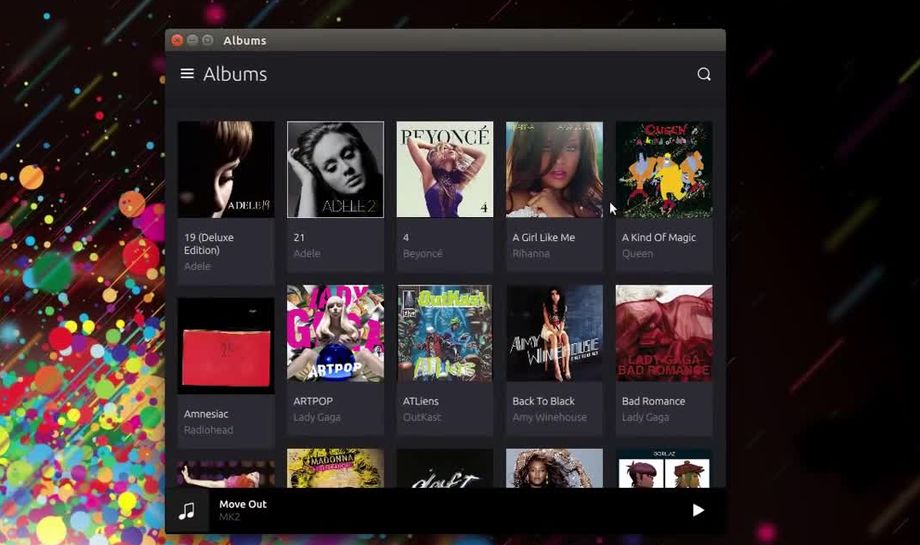 Music App in Ubuntu