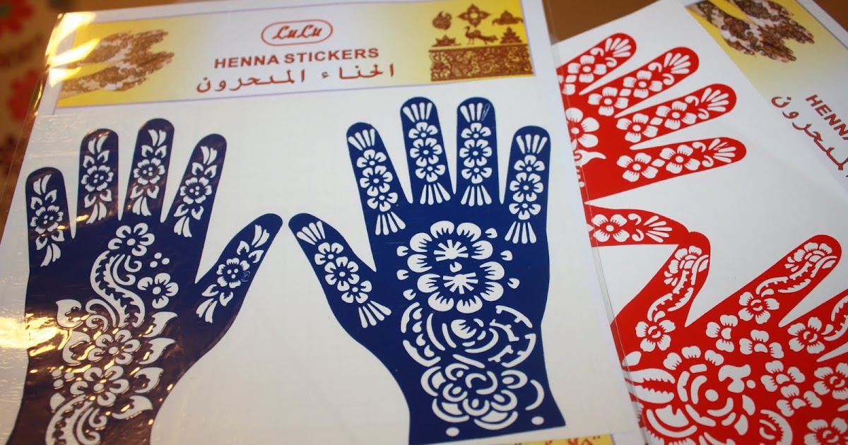 Moroccan beauty secrets Henna stickers