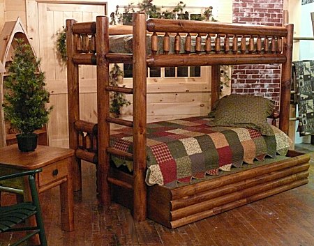 Log Bunk Beds Log Bunk Beds