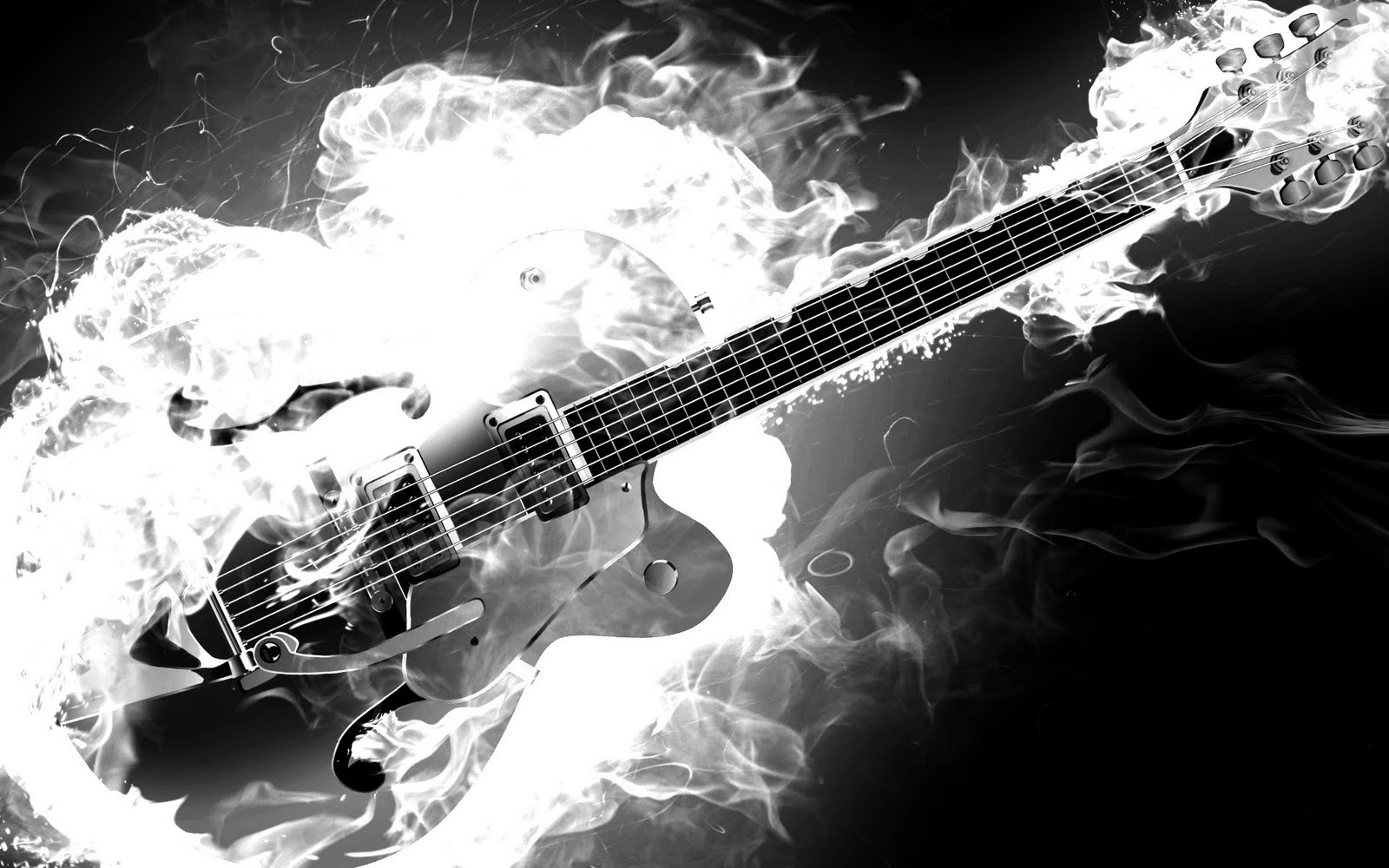 guitar black wallpaper