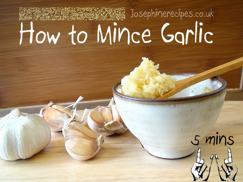 Josephine's Recipes How to Peel & Mince Whole Garlic in 5 minutes