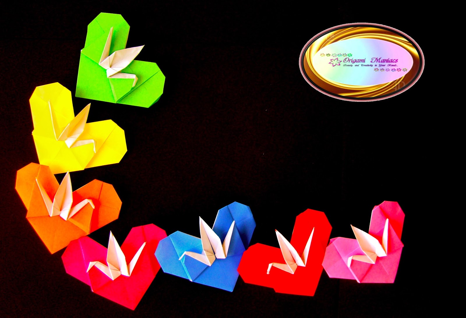 Origami Maniacs Origami Crane Heart